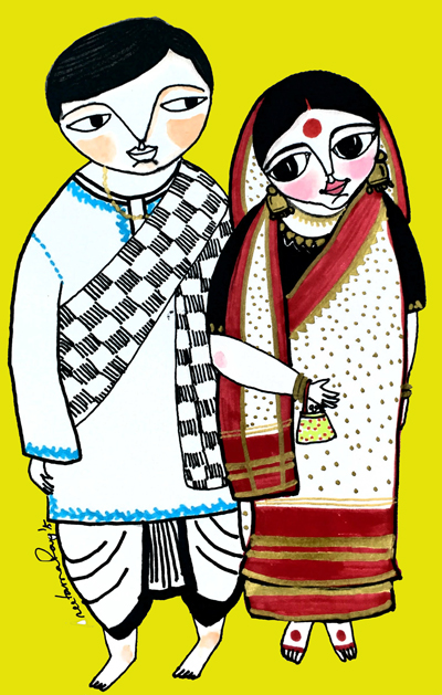 Shubho Bijoya_Bengali Couple